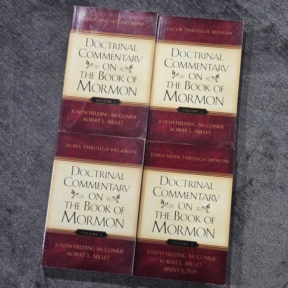 Other - Complete Set of 4 Doctrinal Commentary on the Book of Mormon McConkie Millet Top